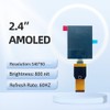 Aswalling 2.4 Inch 450(RGB) X600 Rigid AMOLED Display 60Hz RM690B0