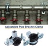 sourcing map 12 Pcs Split Ring Pipe Hanger, 16mm/0.6inch Adjustable