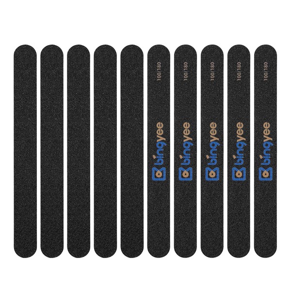 Set of 10 Nail File, Double-Sided Type, Nail File, Coarse