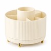 360° Rotating Makeup Organizer – Cosmetic Storage Holder for Brushes,