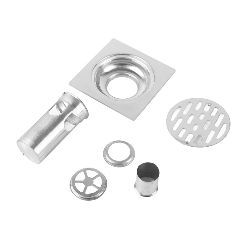 Thickened Stainless Steel Odourless Shower Square Odourless Floor Drain Waste