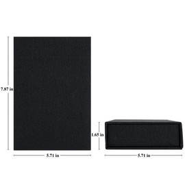 Yopih 5x7 Linen Photo Storage Box - Ideal for Preserving and Organizing Your Precious Photos, Certificates, Scrapbooking Supplies, Keepsakes, and Jewelry Black