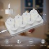 CAMCLIM Rechargeable Flameless Tea Lights Candles with Charging Station 8Pcs