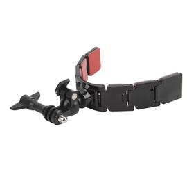Casco Chin Strap Mount, Casco de Motocicleta Chin Mount para Cámara de Acción, 3 Secciones Desmontable Doble Cara Ddhesive 360 Grados de Rotación