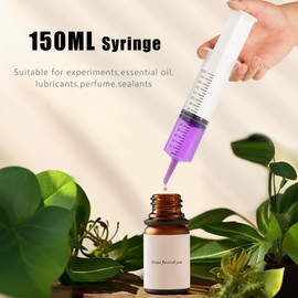 3 Pack 60 ml Large Syringe Plastic, Pet Feeding Syringe Sterile Packaging for Scientific Laboratories, Measurement, Dispensing, Watering, Refill