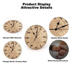 LetusZhogo Classroom Wall Clock 12 Inch, Math Themed Modern Creative Mathematics Wall Clock, Silent Non-Ticking Quartz Clock Educational Gifts for Kids Teachers School Classroom Decor