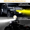 2PCS Motorcycle LED Fog Lights Rust Proof Shockproof Bright Light