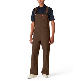 Dickies mens Bib Overalls, Rinsed Timber, 36W x 30L US
