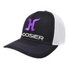 Hoosier Paddock Black Trucker Style Baseball Hat (L/XL) with Breathable