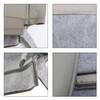 ANTUKO Leather Seat Cover Gray Driver Passenger Bottom Top Replacement