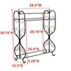 KB Designs - Freestanding Metal 3 Tier Towel Rack Stand