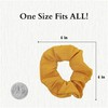 Set of 2 Solid Scrunchies - Mustard