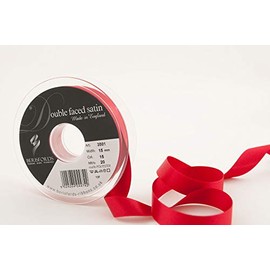Berisfords Ribbon, Red, 20m