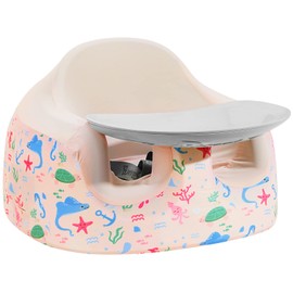 Zooawa Seat Cover Compatible with Bumbo Multi Seat, Baby Seat Cover Children Chair Protector Washable Baby Booster Seat Accessory, Girl Boy Seat Cover Compatible with Bumbo Chair, Pink Ocean