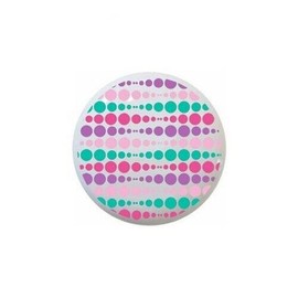 Unbranded Polka Dots Multi Color Pink Purple Aqua 000Misc Cabinet DRAWER Pull KNOB Ceramic