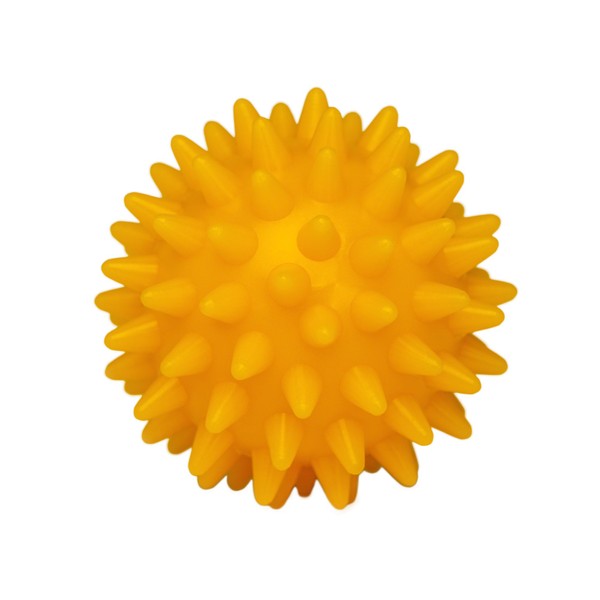 Saj Ball Yellow Mini Spiky Deep Tissue Massage - Travel Size, Gift Box