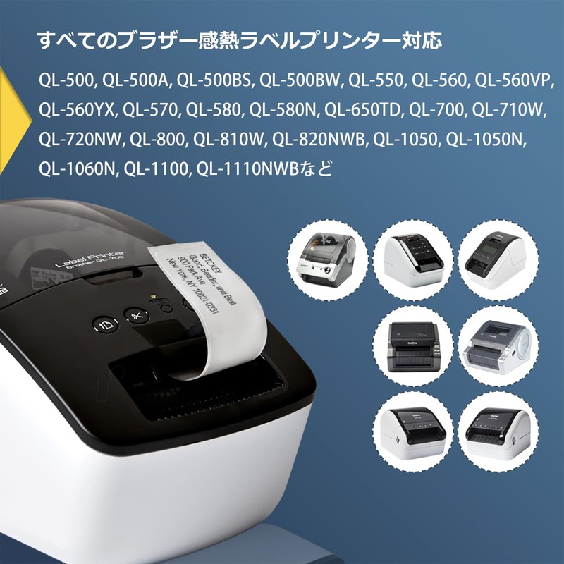 BETCKEY Compatible Multi-Purpose Labels Thermal Paper for Brother Brother DK-1203
