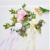 QRZLP 6PCS Wedding Aisle Pew Flowers, Rose Floral Wedding Chair