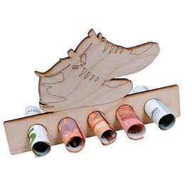 Bamboorilla Money Gift Packaging - Original Wooden Money Gift - Gift Idea for Men and Women for Birthday (Sneaker)