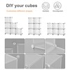 ATTDETJL Cube Storage Organizer, 6-Cube Shelves Unit with Doors, DIY