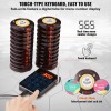 Wireless Restaurant Pager System 20 Beepers Battery Operated Black Plastic