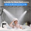 Dual Shower Head with Handheld for Couples: High Pressure Double