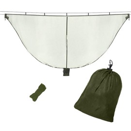 Hammock Mosquito Net Camping Hammock Net Camping Mosquito Net 360 Degree Protection Portable Hammock Polyester Net Mosquito Net with Rope and Storage Bag for Garden Camping Military Green