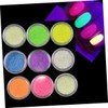 KONTONTY 20g Luminous Sand Glitter Powder for Nail Art Fluorescent