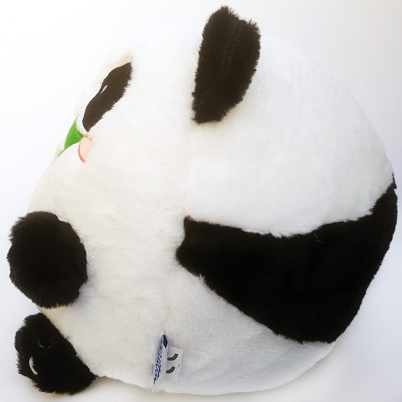 moodrush® Fat Panda Plush Cushion, 3D Panda with Bamboo and