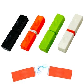 Coffee Life Plus 4 Stück Bounce Ziegel,Magnet Fidget Blocks,Magnetic Building Blocks Bounce Bricks,Bounce Bricks Magnetischer Zappelblock Spielzeug,Magnet Brick Magische Dekompression Spielzeug