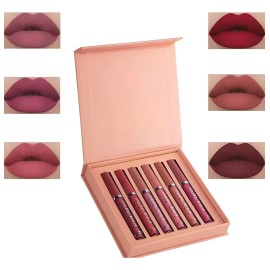 Set De Pintalabios Mate, Paquete De 6 Mascarillas Labiales G