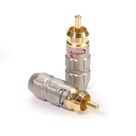 Dynavox RCA Plug Set of 4 2x Red / 2x Black