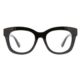 Peepers by PeeperSpecs Peepers by PeeperSpecs Oprah's Favorite Women's Center Stage Oversized Blue Light Blocking Reading Glasses - Black +3.00