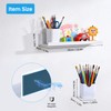 Chewlish 2 Pack 13.5" Metal Magnetic Bookshelf for Whiteboard, Strong