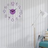 SPORTARC Modern DIY 3D Wall Clock Silent Frameless Design Home