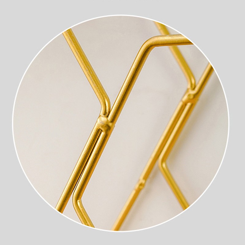 Wooden Iron Wall Shelf Living Room Kitchen Bathroom Elegant Exquisite