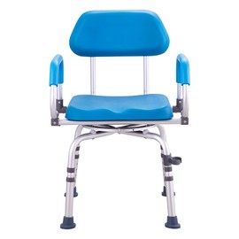 Happybuy Swivel Shower Chair 360 Degree, Adjustable Seat, 300LBS Capacity