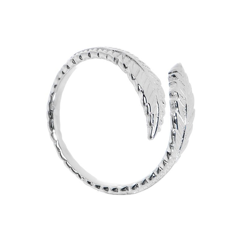 Body Candy 925 Sterling Silver Feather Wrap Toe Ring