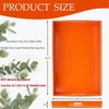 Spsyrine Orange Decorative Serving Tray with Handles, Elegant Plastic Coffee
