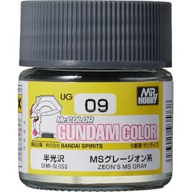 Mr. Gundam Color UG09 MS Gray Zeon Paint 10ml. Bottle Hobby