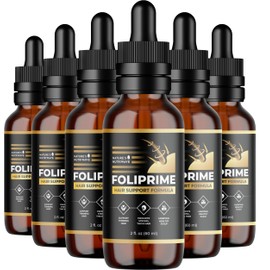 FoliPrime Hair Growth Oil, 100% Pure & Natural Hair Oils for Hair Growth & Scalp Hair Loss, Hair Follicle Detox Formula for Thicker Longer Fuller Hair | with Biotin & Keratin - 2oz, 6 Month Supply