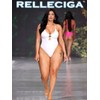 RELLECIGA Women's V Neck Cutout One Piece Swimsuit High Cut