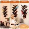 FreshDecor Tree Bookshelf, 7-Tier Wall Mounted Bookshelf Tree – Natural