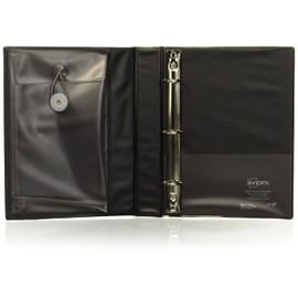 Avery Mini Durable Protect & Store View Binder, 1" Round Rings, 175-Sheet Capacity, Color May Vary, 1 Binder (23023)