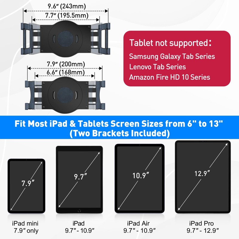 AboveTEK Retail Kiosk Tablet Stand, 360° Rotating Commercial Stand for