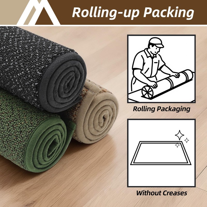 COSY HOMEER Kitchen Rugs Non-Slip Washable Kitchen Floor Mats 17"x30"