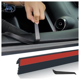 13.12Ft Car Window Seal Strip with Pry Bar Tool,Premium Rubber Weather Stripping for Noise Reduction & Interior Protection,Universal Car Essentials V-Shaped Window Trim Fits Car Truck SUV