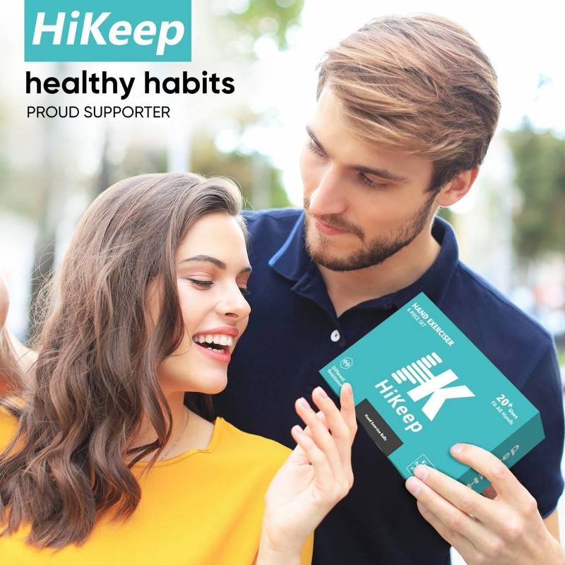 Hikeep Stress Balls for Adults (6 Pack), Squeeze Balls for