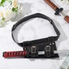 HOBBIESAY Black Leather Sword Belt