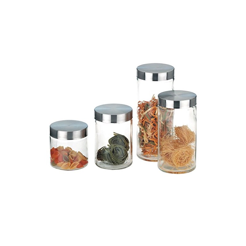 Kela, Glas, Transparent/Silberfarben, 1,7 L